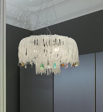C129-600360124 By Modiss-Mossi Collection Swarovski Crytal Finish Single Suspension